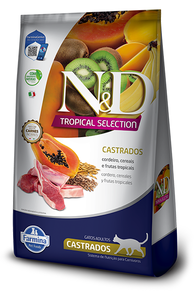 Adult Castrados Cordeiro, Cereais e Frutas Tropicais