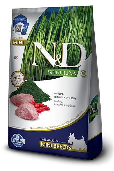 Cordeiro, Spirulina e Goji Berry Adult Mini