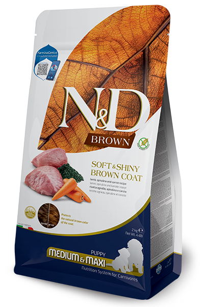Lamb, spirulina and carrot Puppy Medium & Maxi