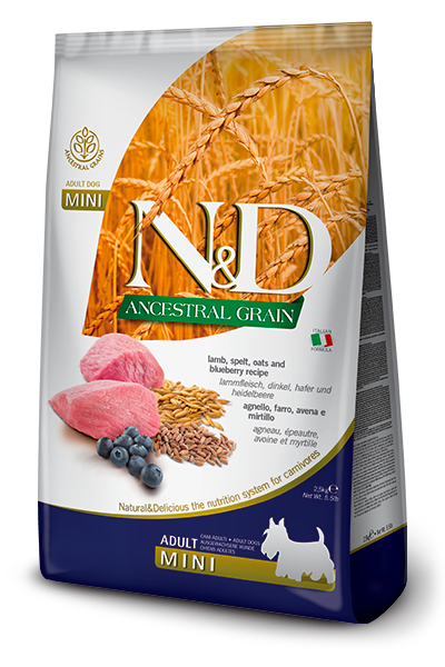 Ancestral Grain Agneau & Myrtille Chien Adulte Mini