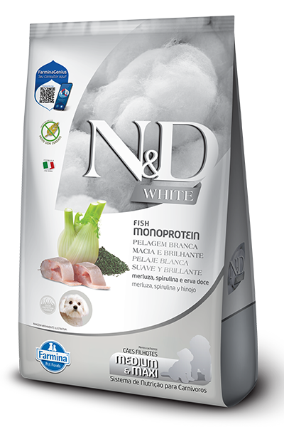 N&D White Puppy Medium & Maxi