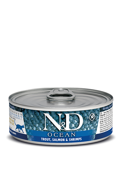 N&D Ocean Trout, Salmon & Shrimp Adult våtfôr