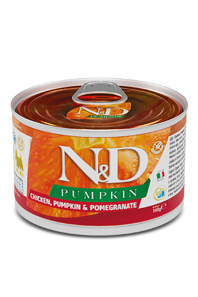 Chicken, Pumpkin & Pomegranate Adult Mini wet food