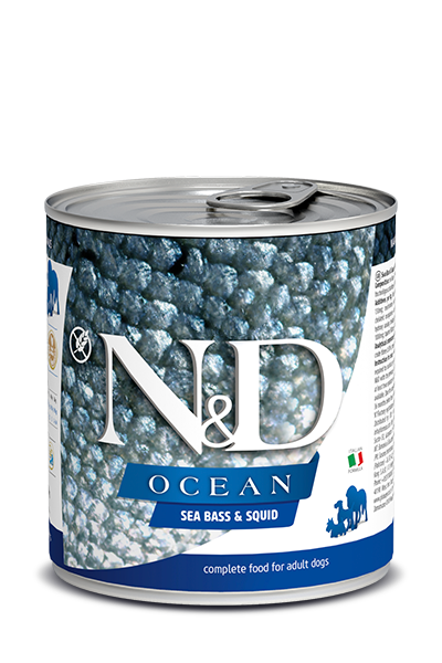 N&D Ocean Sea Bass & Squid våtfôr