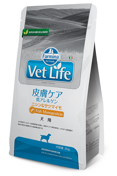 Vet Life 皮膚ケア - 低アレルゲン ニシン＆サツマイモ（犬用）