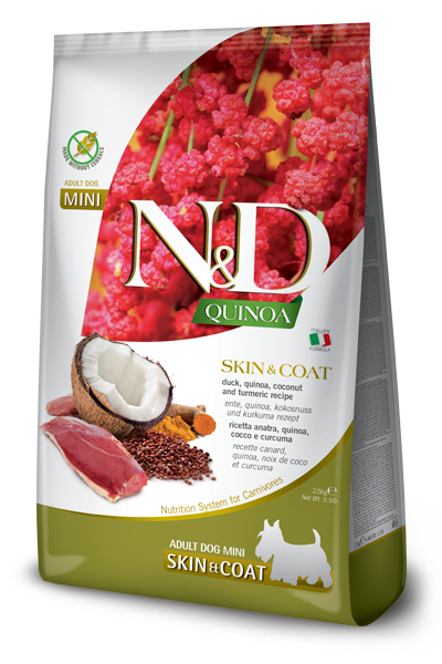 Farmina N&D Quinoa Skin & Coat Duck Mini 2.5 ק״ג