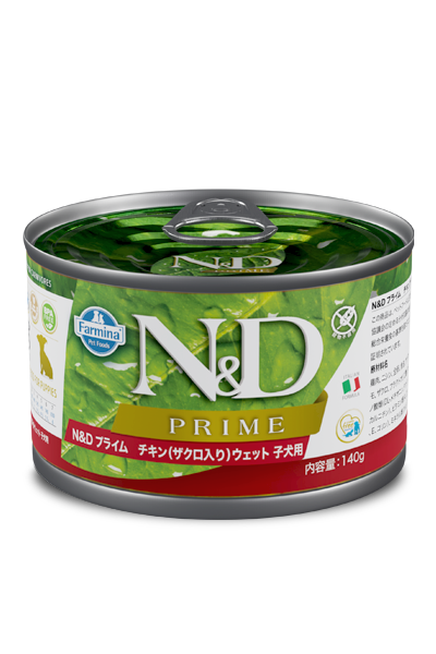 N&D プライム チキン（ザクロ入り）ウェット 子犬用