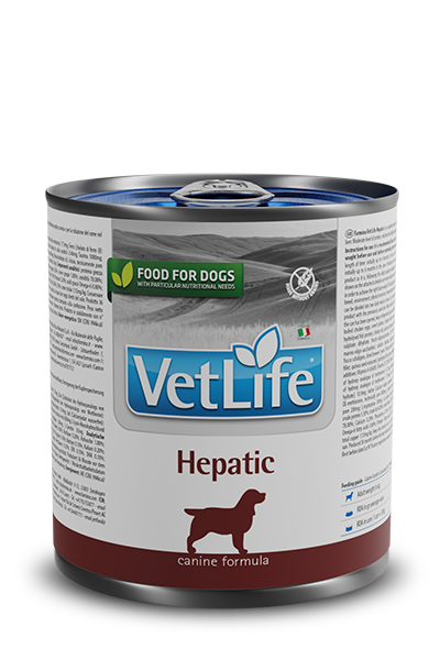 Hepatic wet food canine