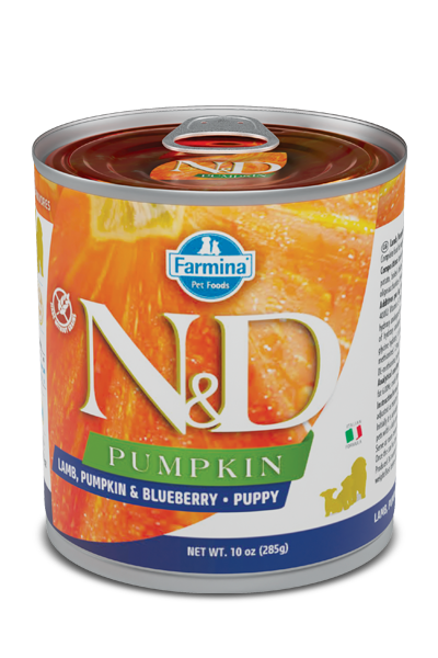 Lamb, Pumpkin & Blueberry Puppy wet food